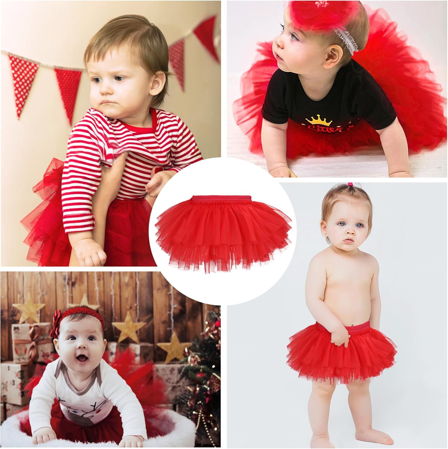 Fluffy Tutu Skirt for Toddler with Diaper Cover