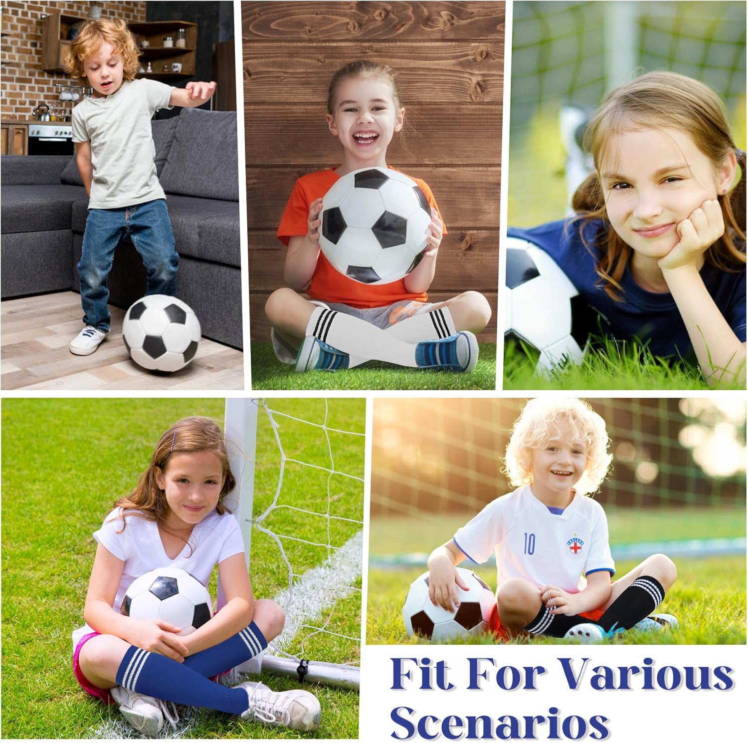 YSense Kids Soccer Socks for Boys Girls