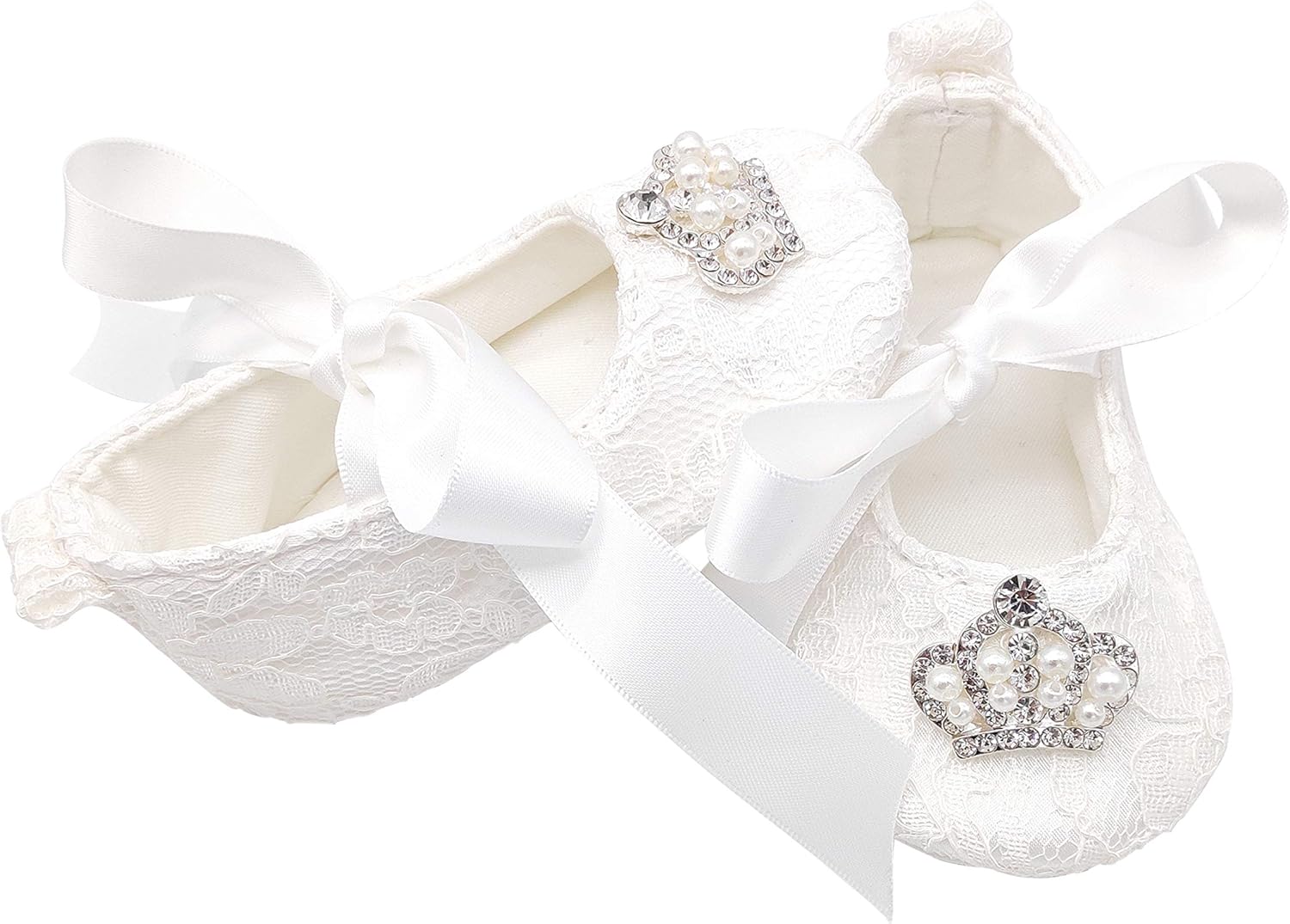 Glamulice Baby Christening Shoes Headband Set