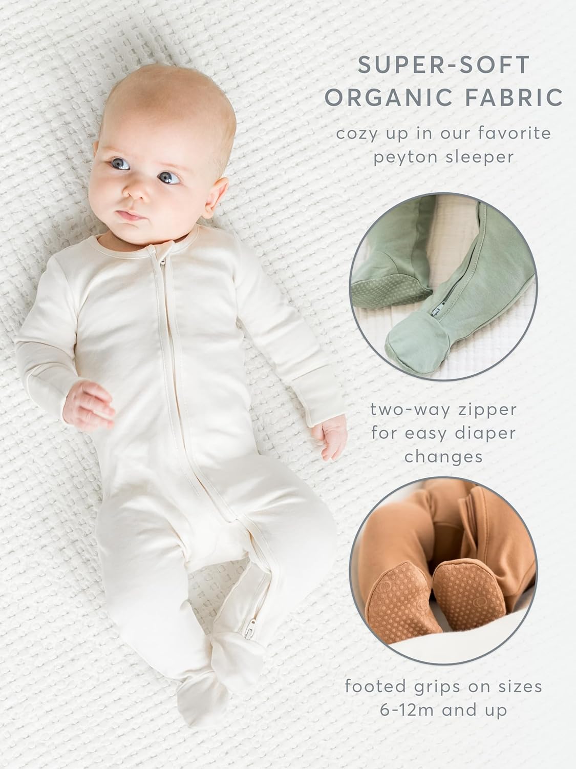 Soft Comfortable Organic Cotton Newborn Pajamas for Grown-Ups Too