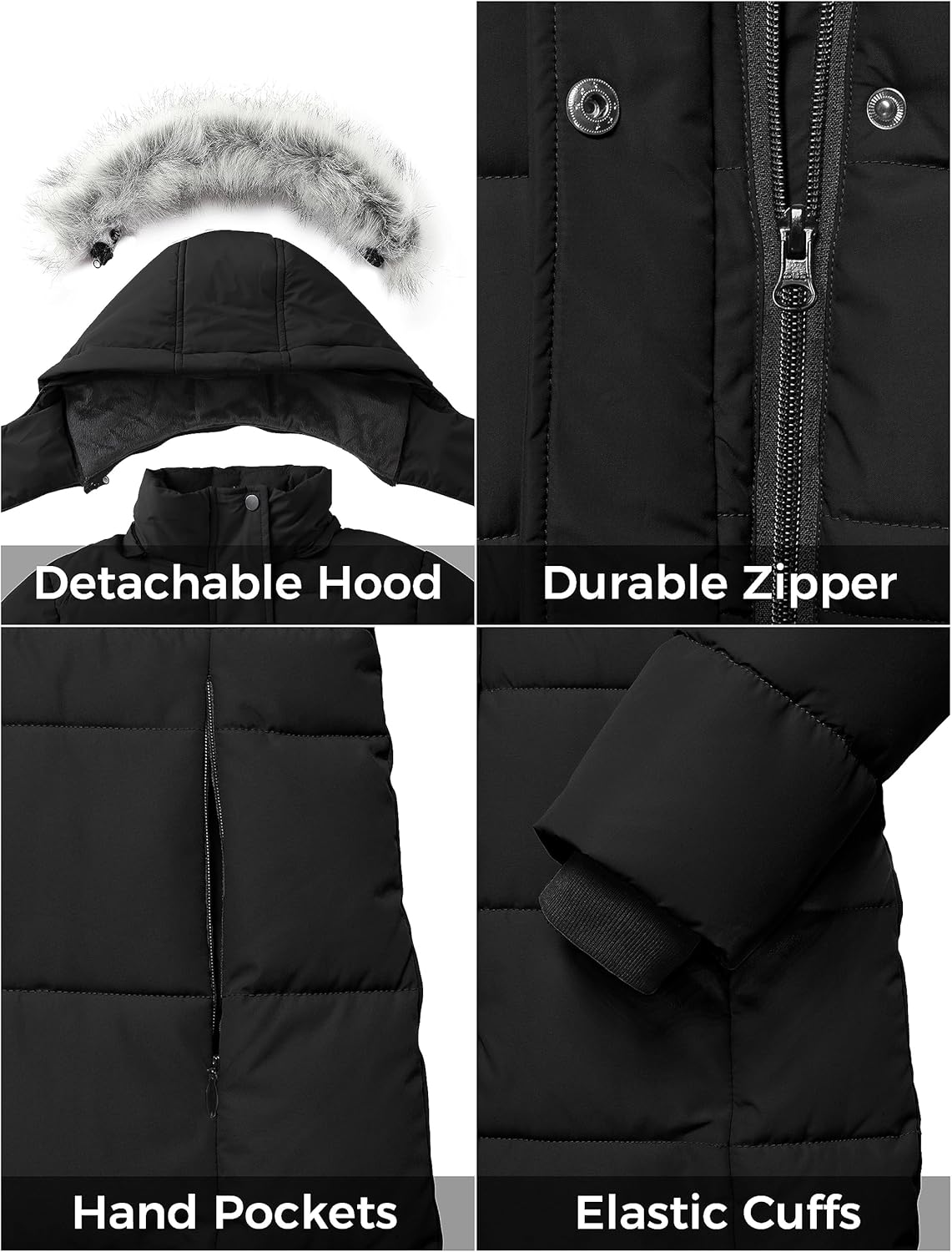 ZSHOW Girls Winter Coat Puff Parka