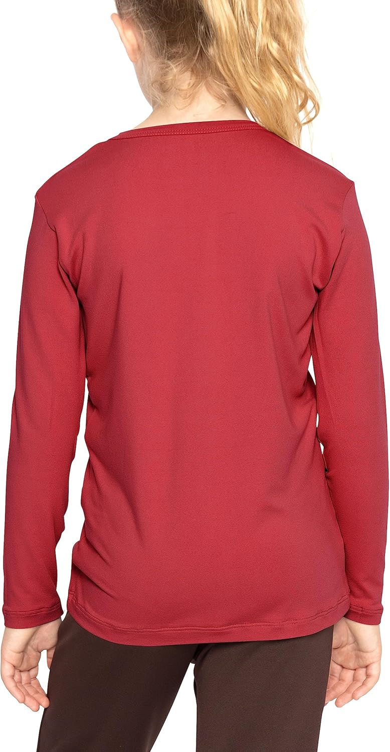 STRETCH IS COMFORT Girls Oh So Soft Long Sleeve Crew Neck Top