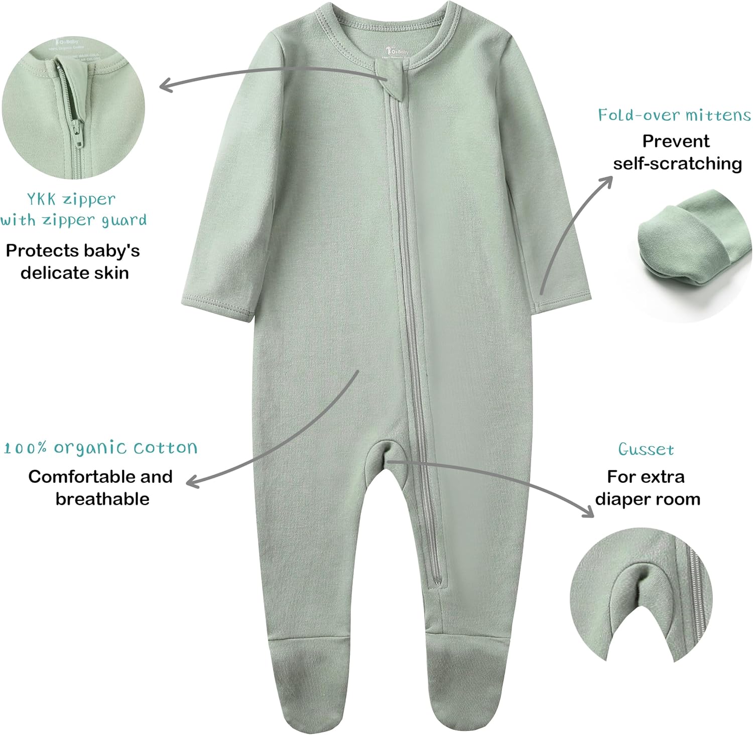 O2 BABY Organic Soft Pajamas