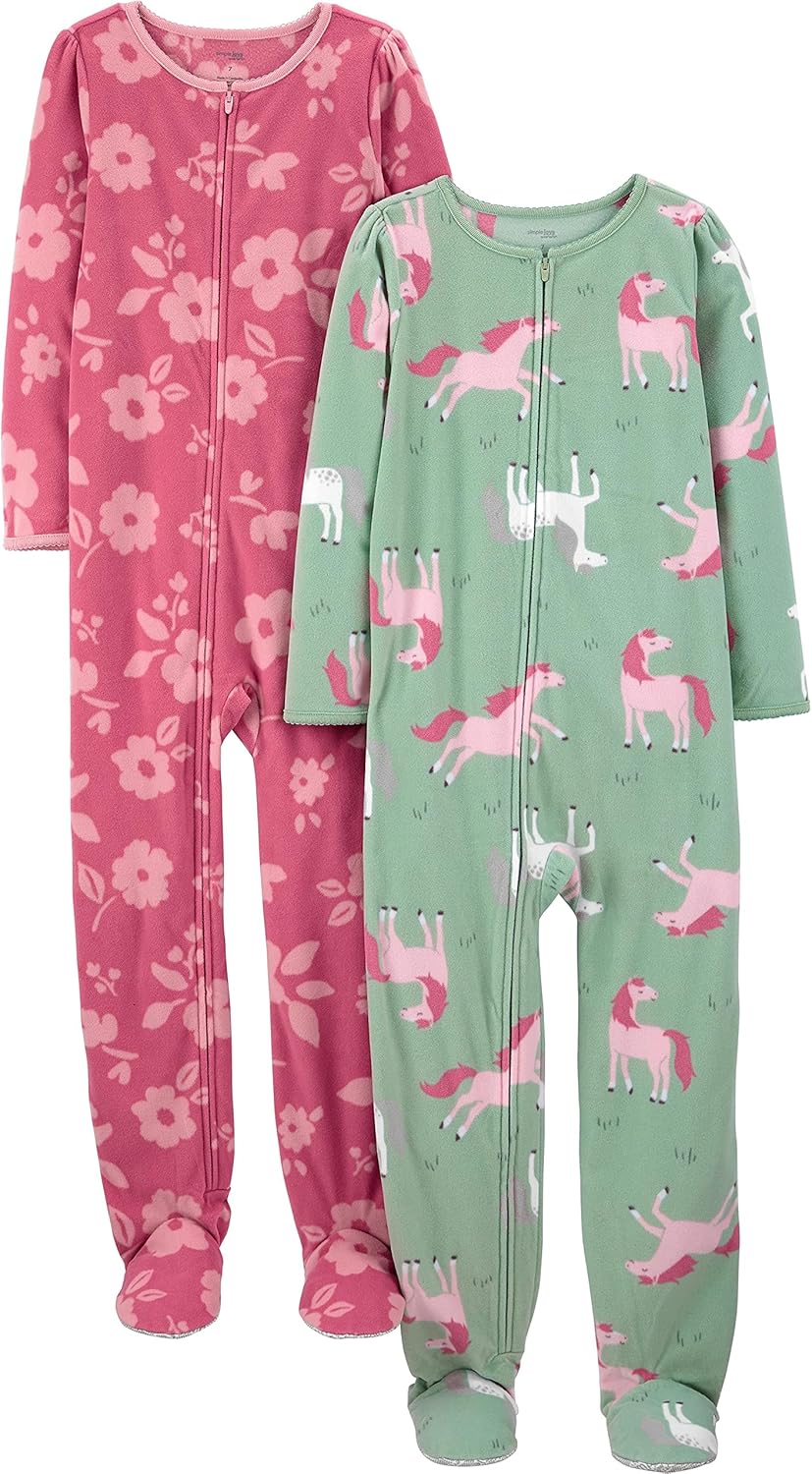 Simple Joys by Carters Girls 2-Pack Fleece Pajamas
