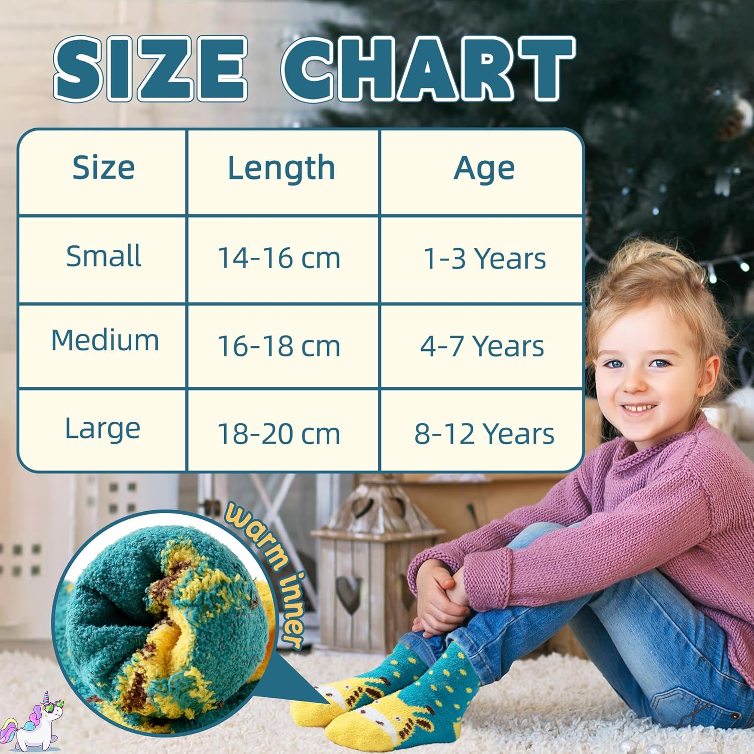 Eyean Kids Cozy Fuzzy Slipper Socks