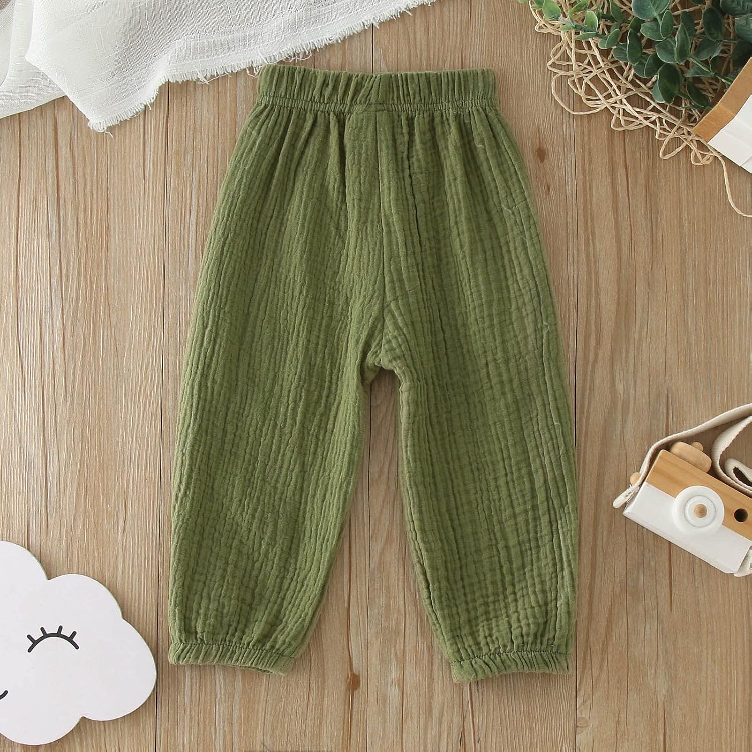 Premium Cotton Linen Bloomers for Boys Girls 6-18 Months