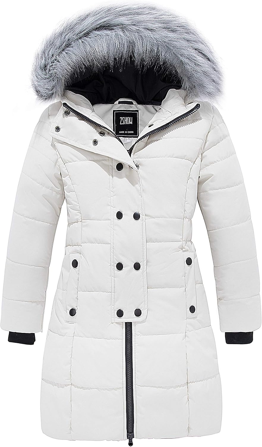 ZShow Girls Long Winter Coat Parka Waterproof Warm