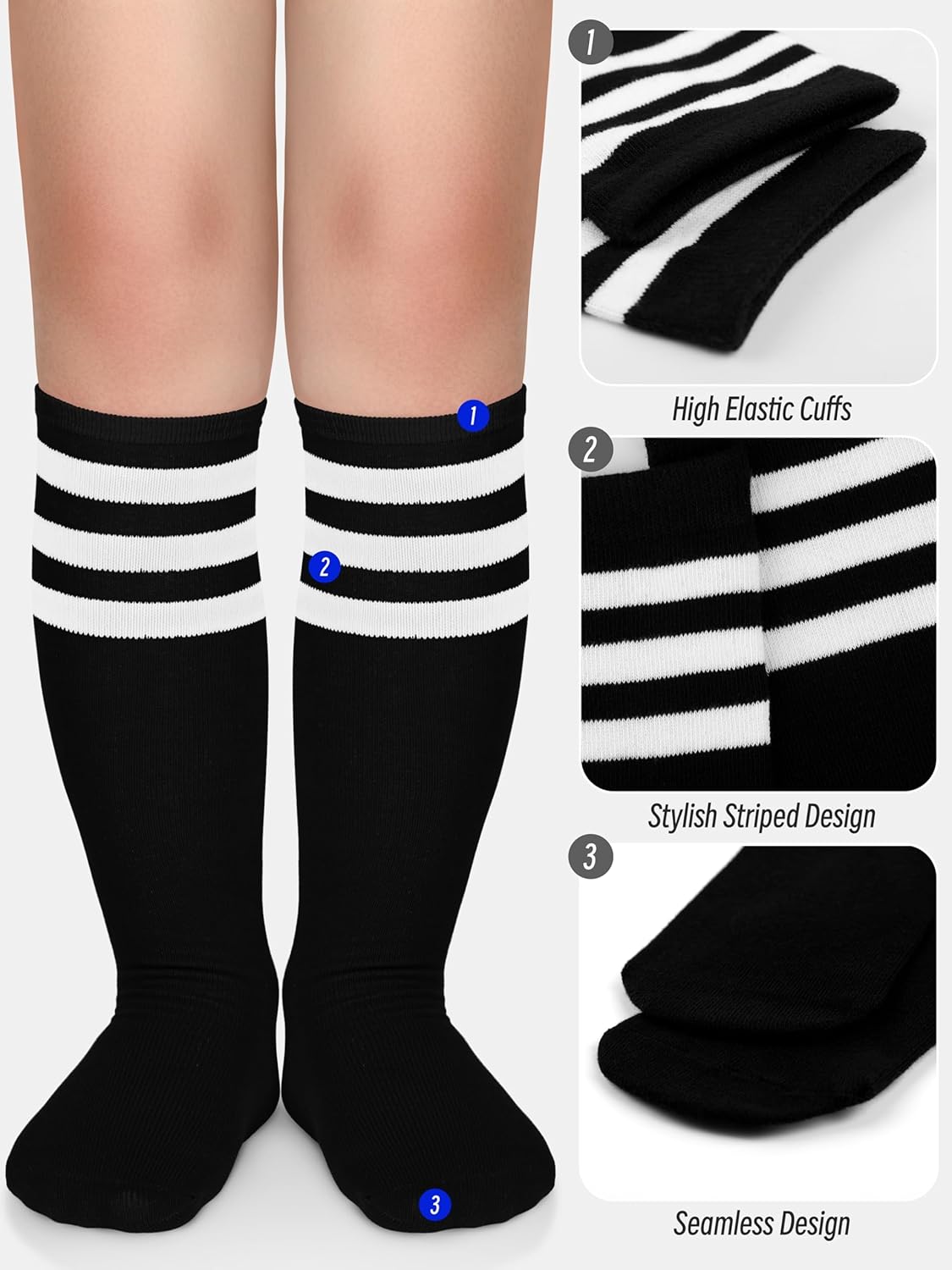 Comfortable Kids Soccer Socks for Baseball More