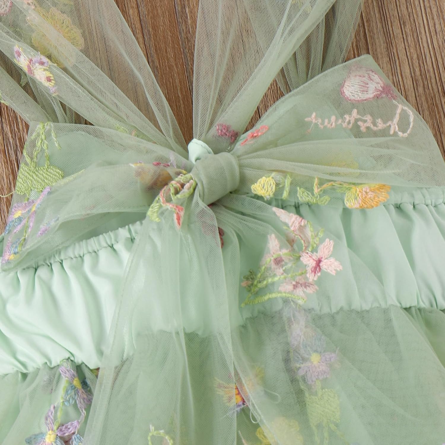 Floral Embroidery Baby Romper Dress Daily Wear Princess