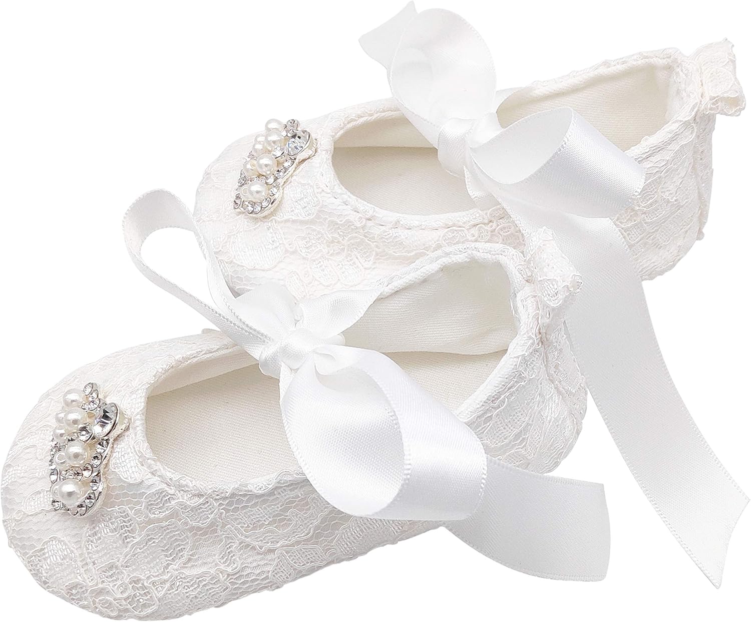 Glamulice Baby Christening Shoes Headband Set