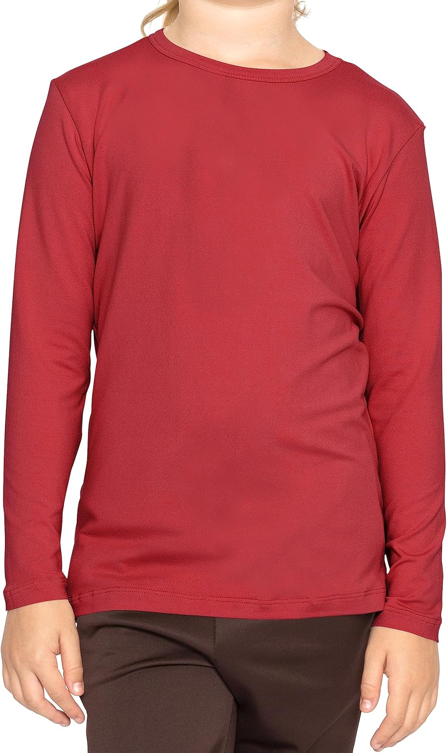 STRETCH IS COMFORT Girls Oh So Soft Long Sleeve Crew Neck Top