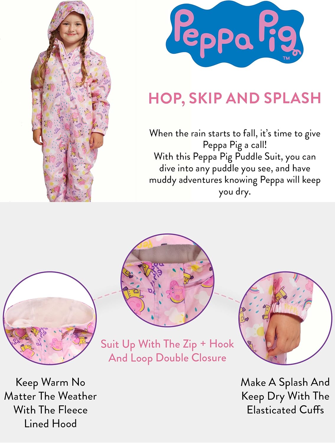Peppa Pig Weather-Proof Rainy Day Pjs