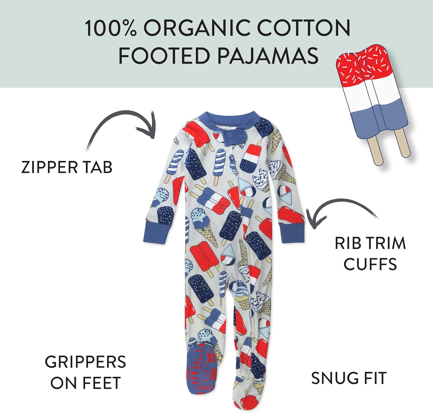 Honest Baby Non-Slip Pajamas