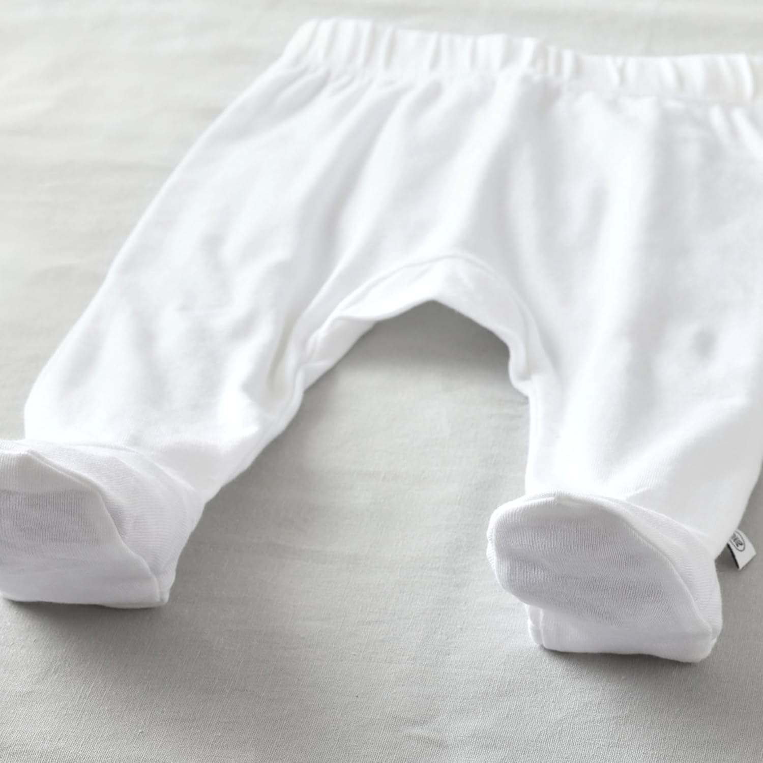HonestBaby 3-Pack Organic Cotton Footed Pants for Babies