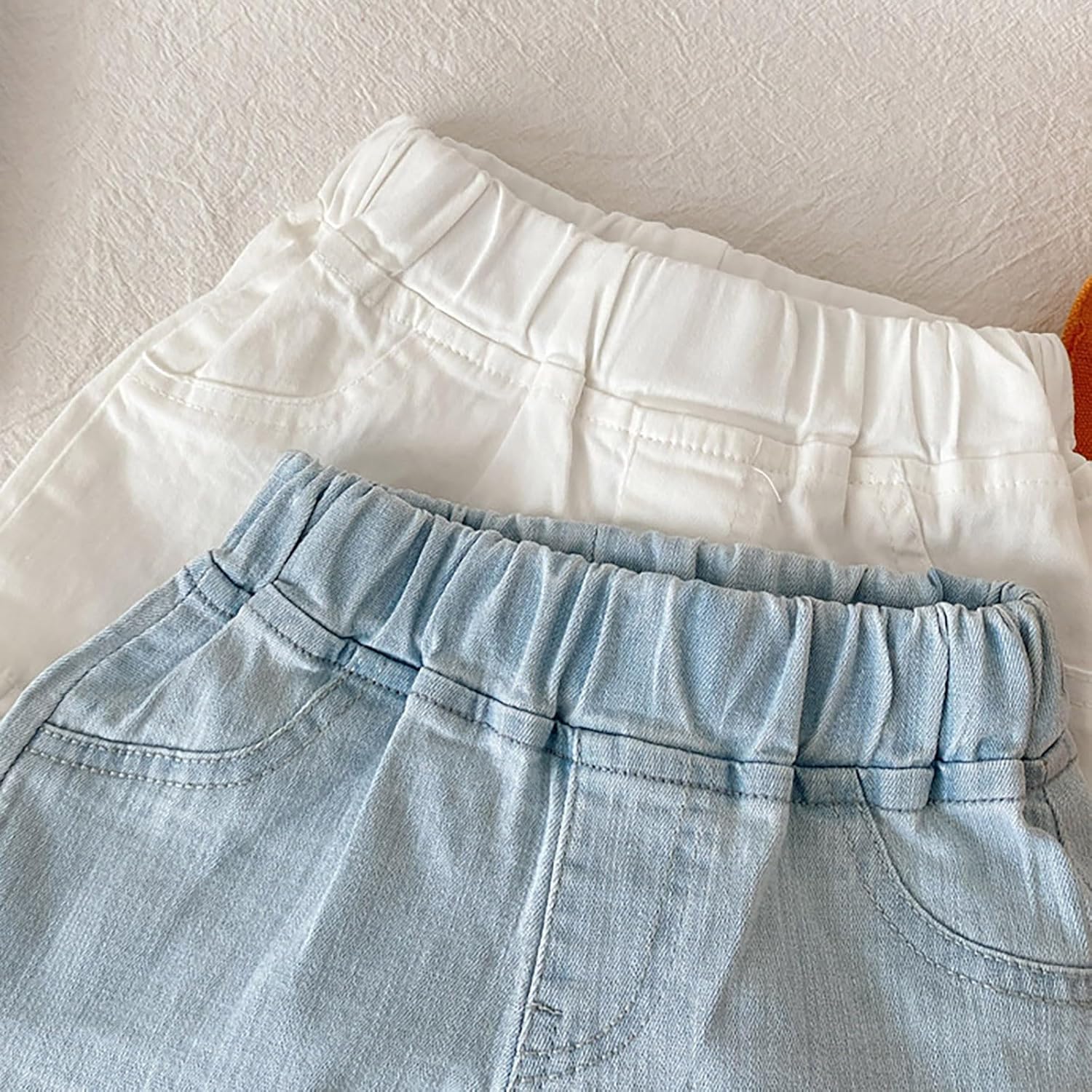 Fireardy Toddler Boys Denim Elastic Waist Shorts