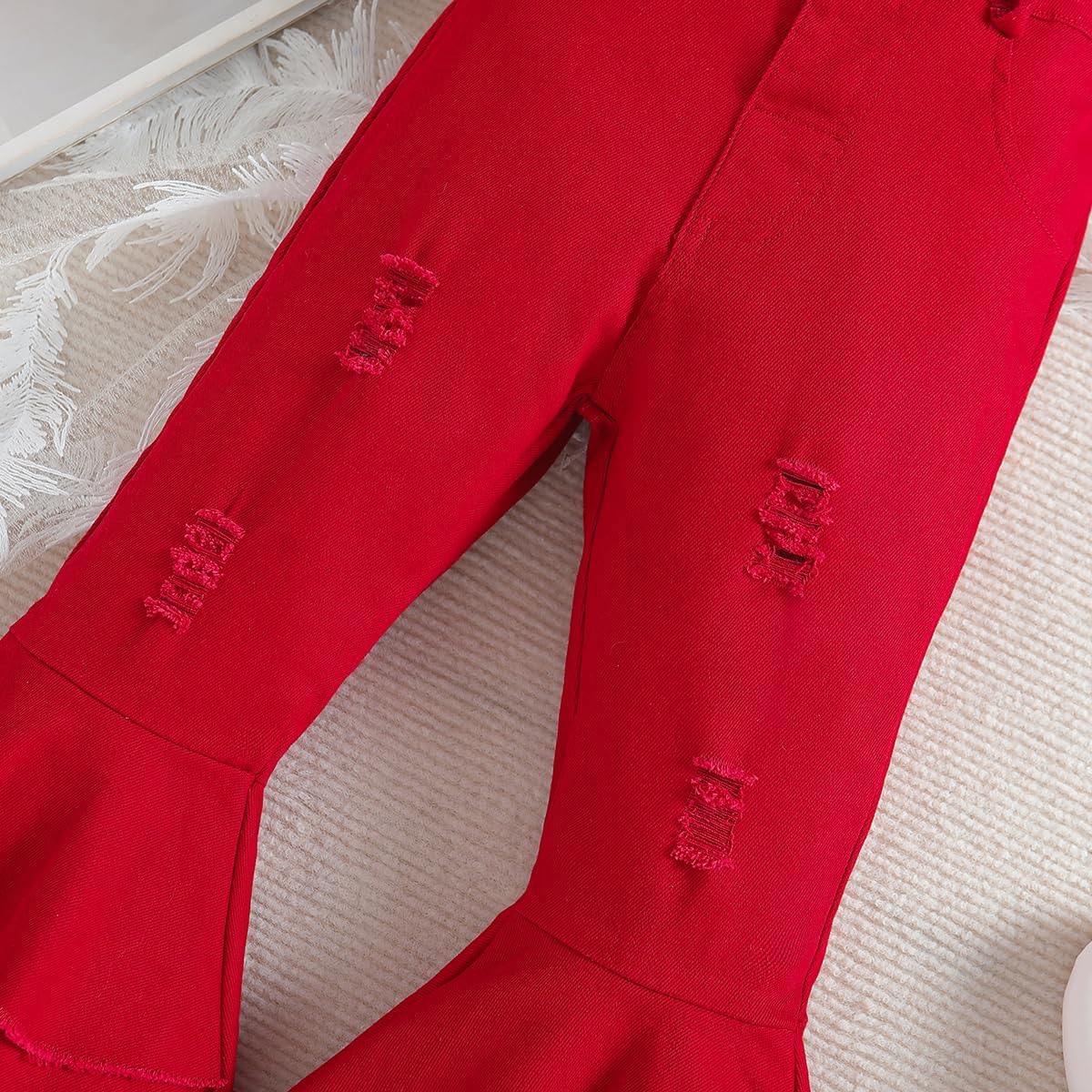 lightweight bell bottom flared Leggings for toddlers girls