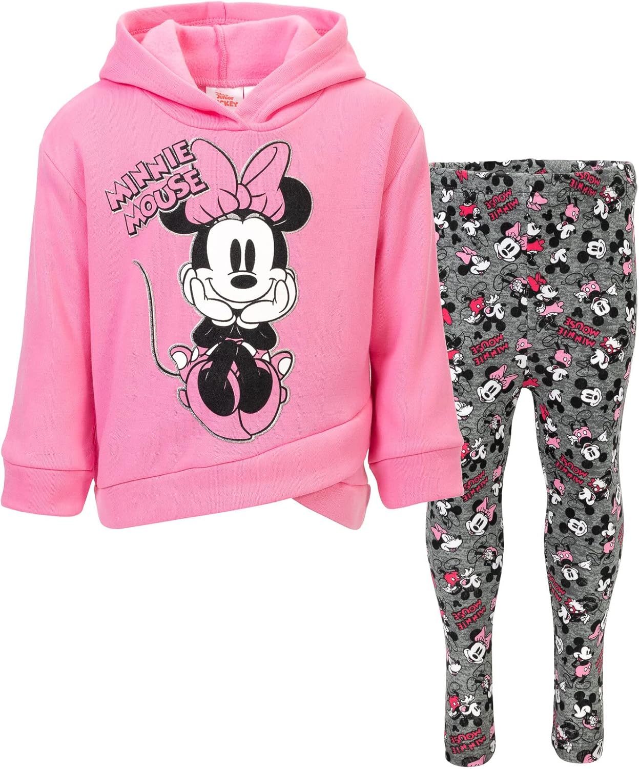Minnie Mouse and Mickey Mouse Disney Fleece and Leggings Set