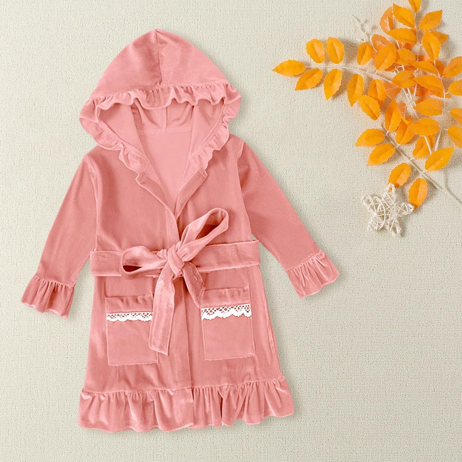Sleepers 18-Month Toddler Girls Velvet Bathrobe