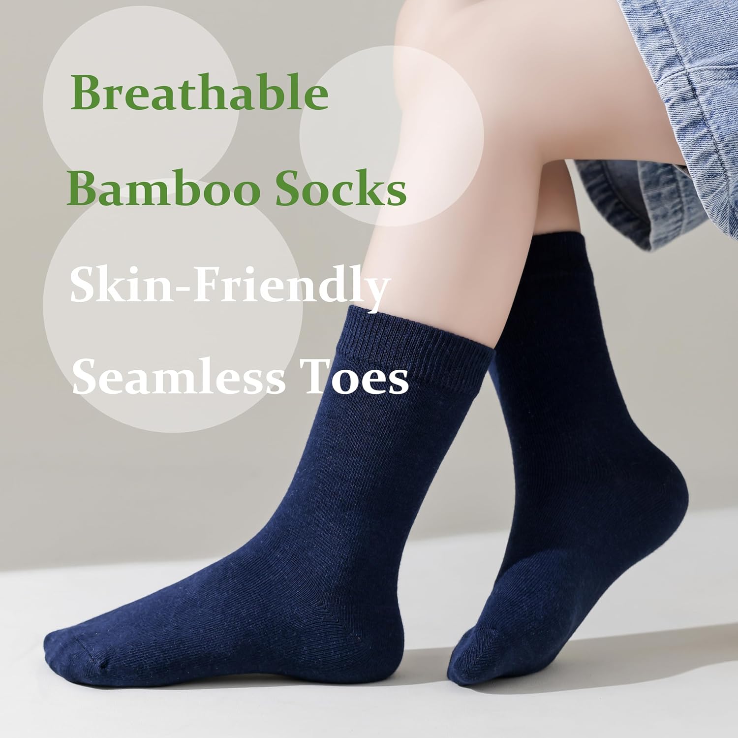 Marchare Kids Seamless Crew Socks - Soft Reliable