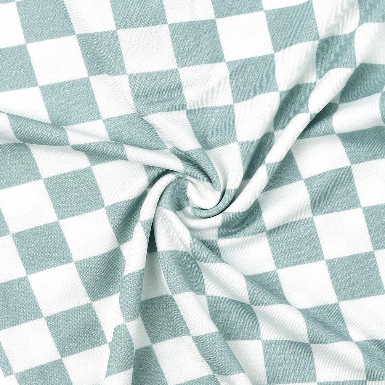 Checkered Knotted Gown Nighttime Robe for Baby Bamboo Fabric Adjustable Cozy
