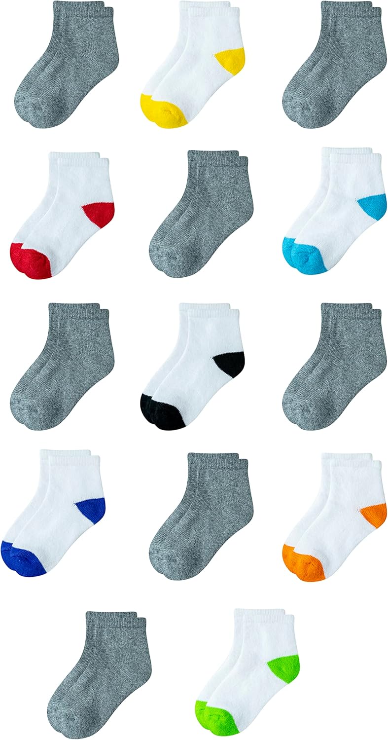 Amazon Essentials suffered 14-Pair Unisex Kids and Toddlers Cotton Ankle Socks