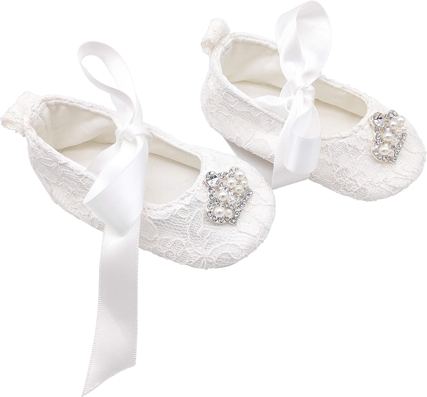 Glamulice Baby Christening Shoes Headband Set