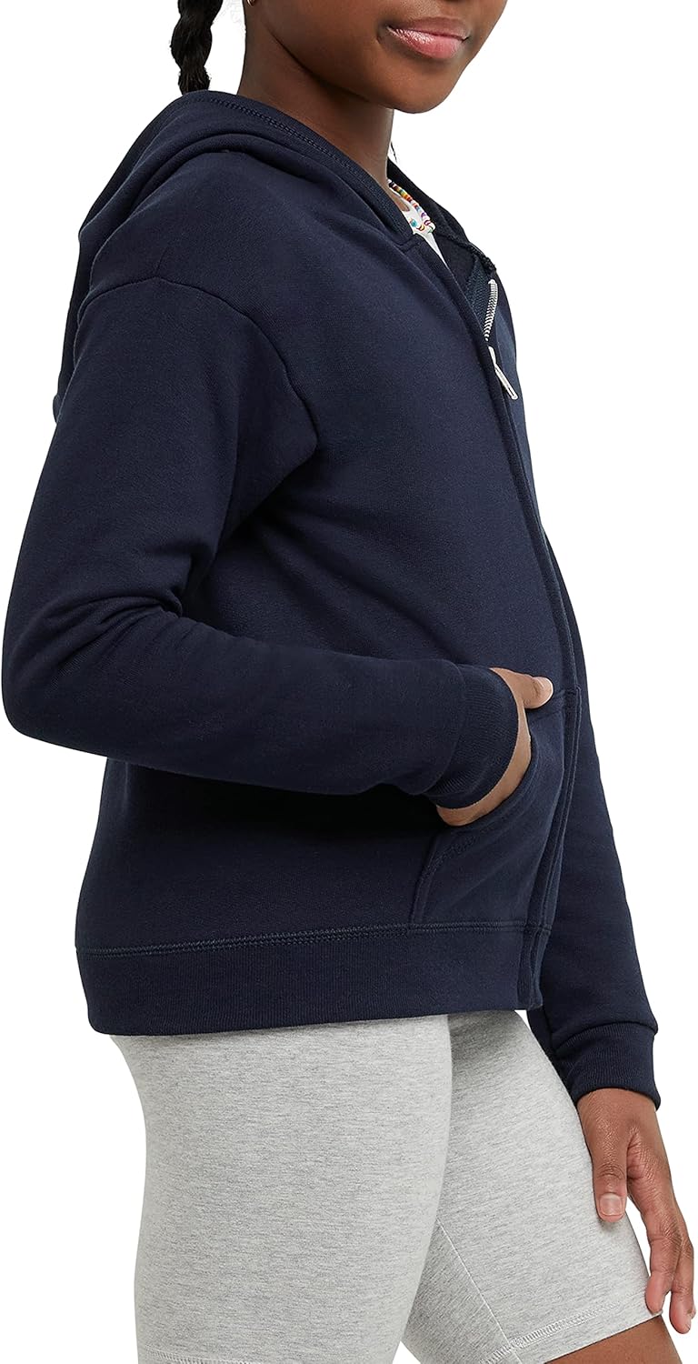 Hanes Girls Full-Zip Comfort Soft hoodie