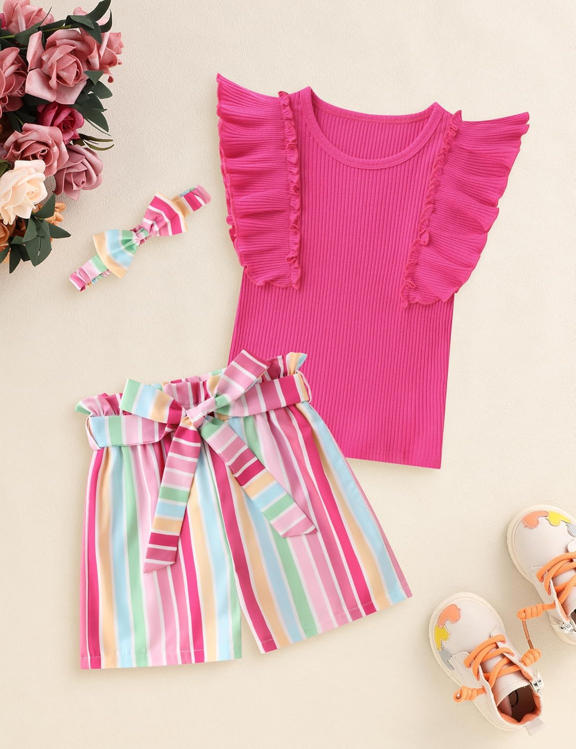 Crazyme Toddler Girl Clothing Set