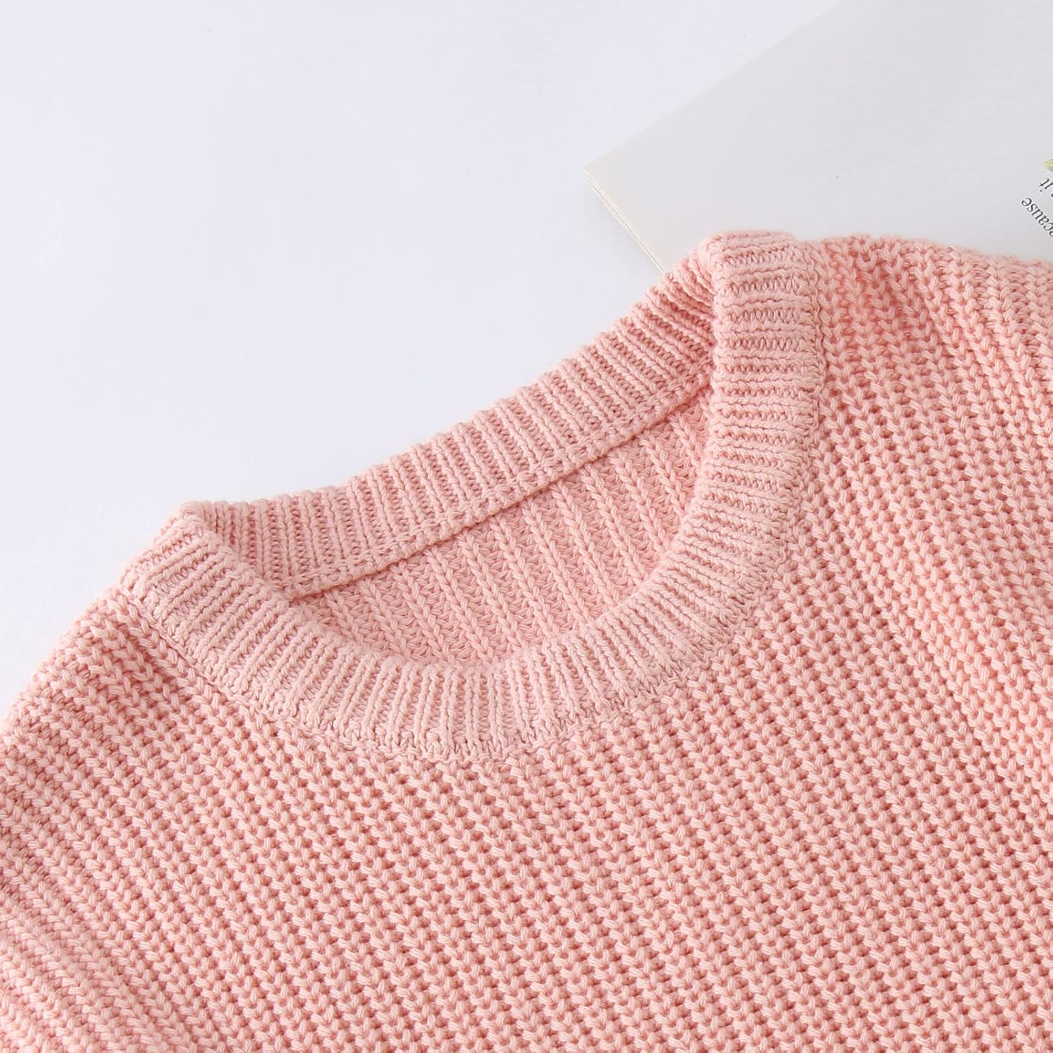 Chunky Knit Crewneck Sweater for Toddler Baby