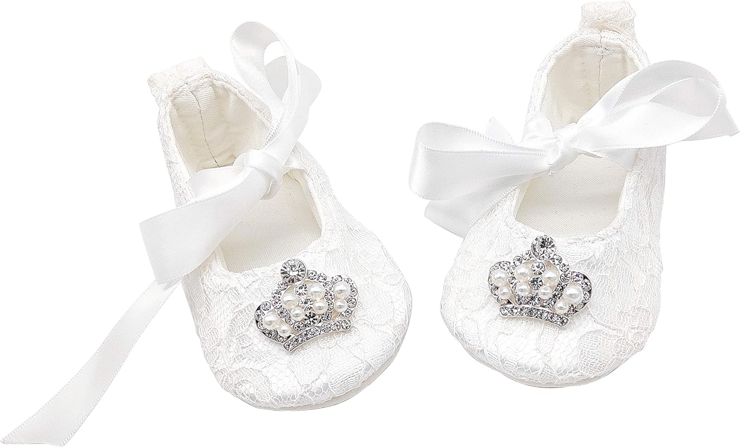 Glamulice Baby Christening Shoes Headband Set