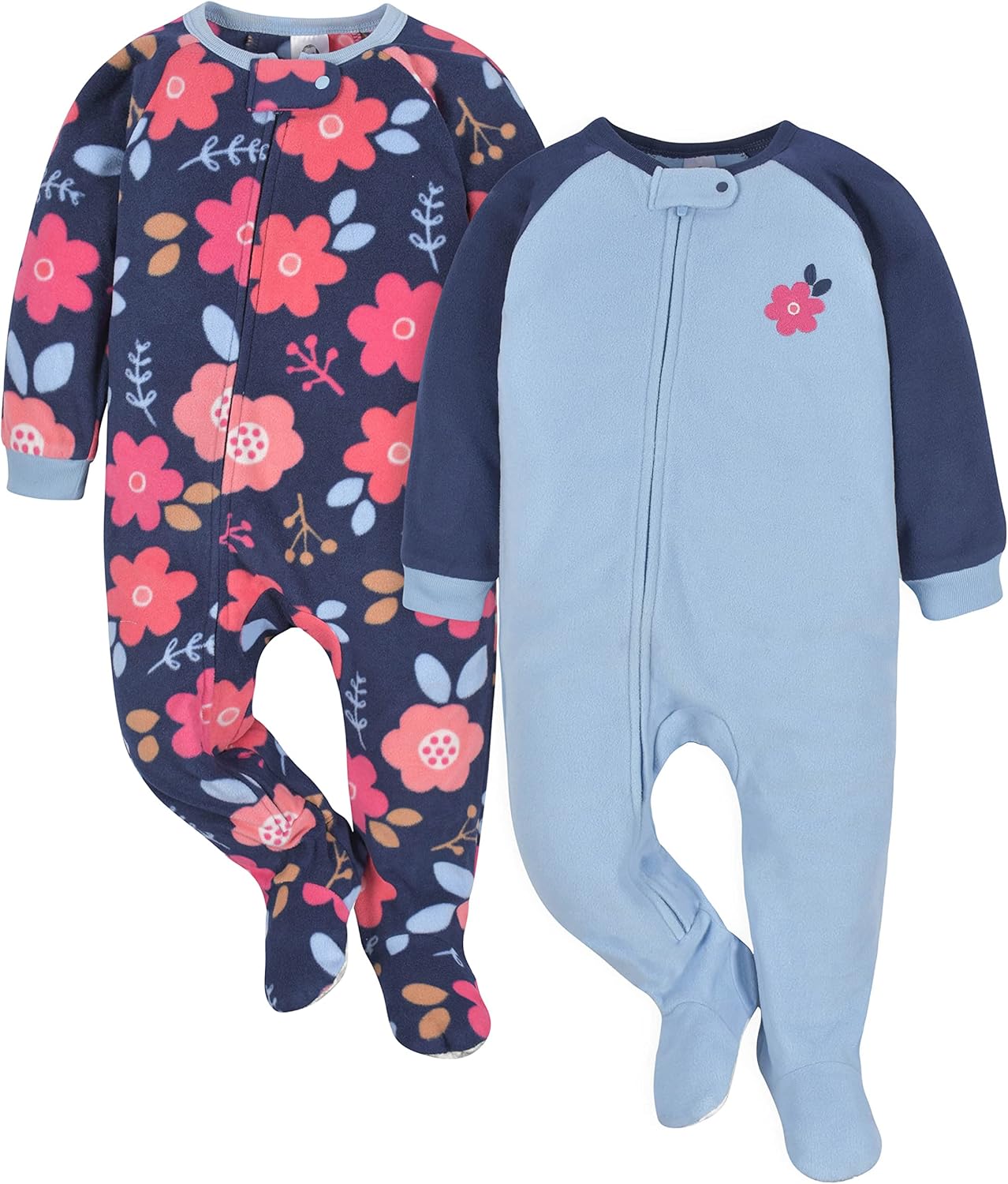Gerber Baby Toddlers Flame-Resistant Pajamas - Soft Safe Nightwear for Girls