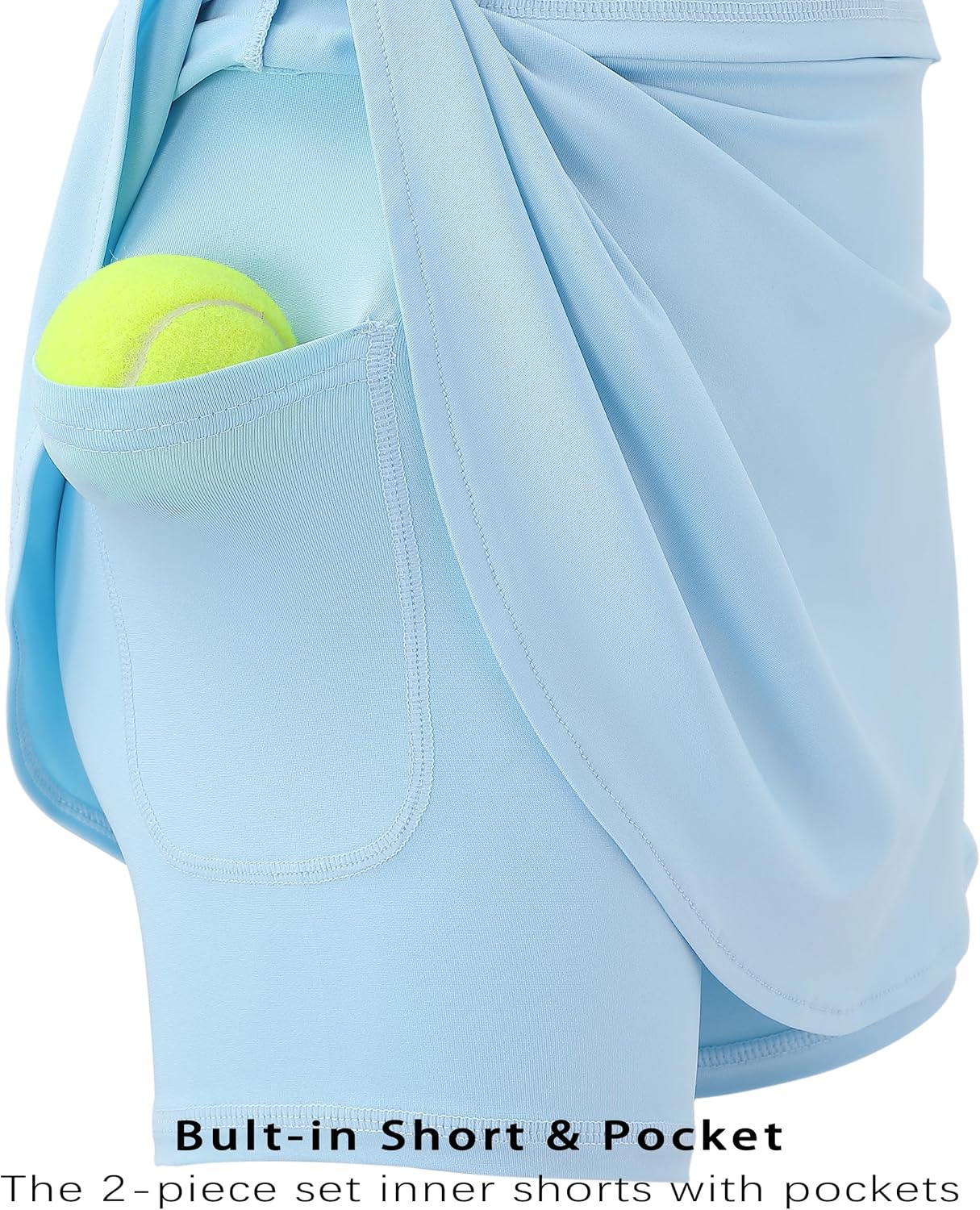 LIONJIE Kids Girls Tennis Golf Dress Outfit Set