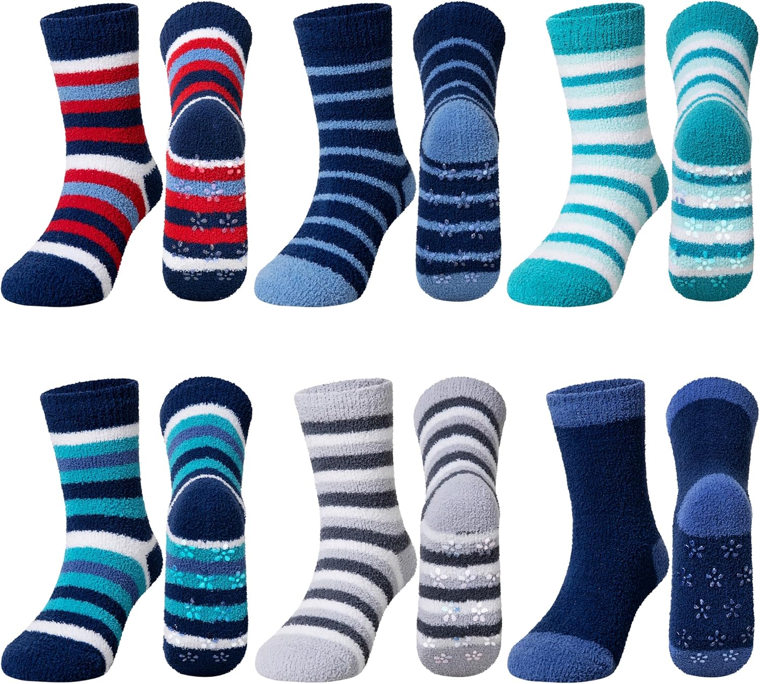 SeeyAN Kids Fuzzy Slipper Socks Boys Girls Thermal Winter Socks