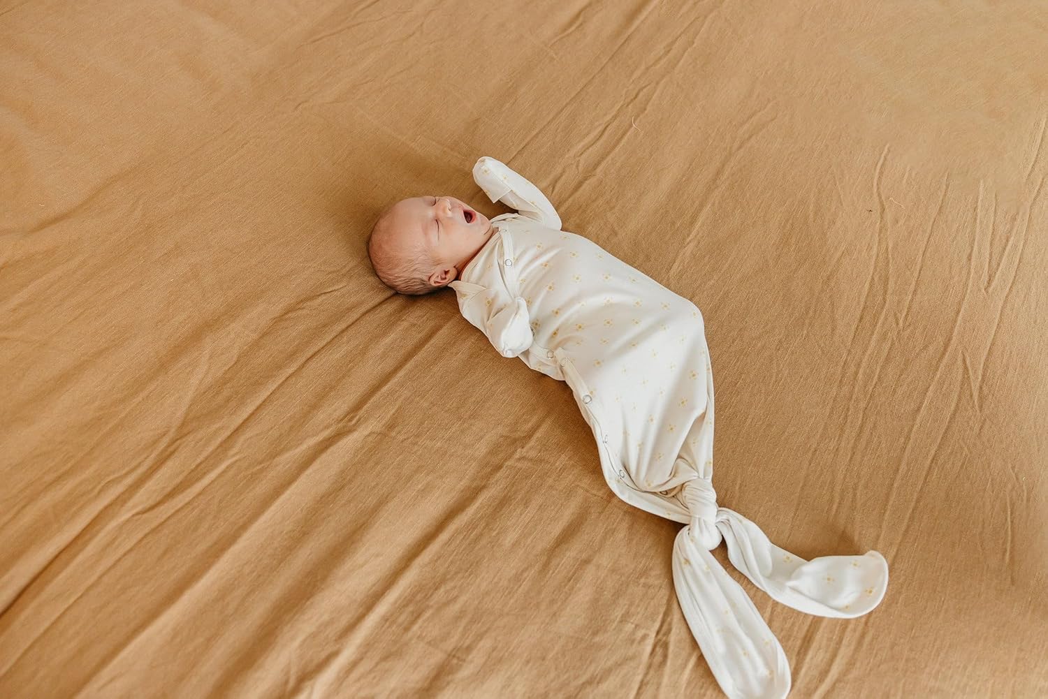 Copper Pearl Knotted Newborn Sleepers