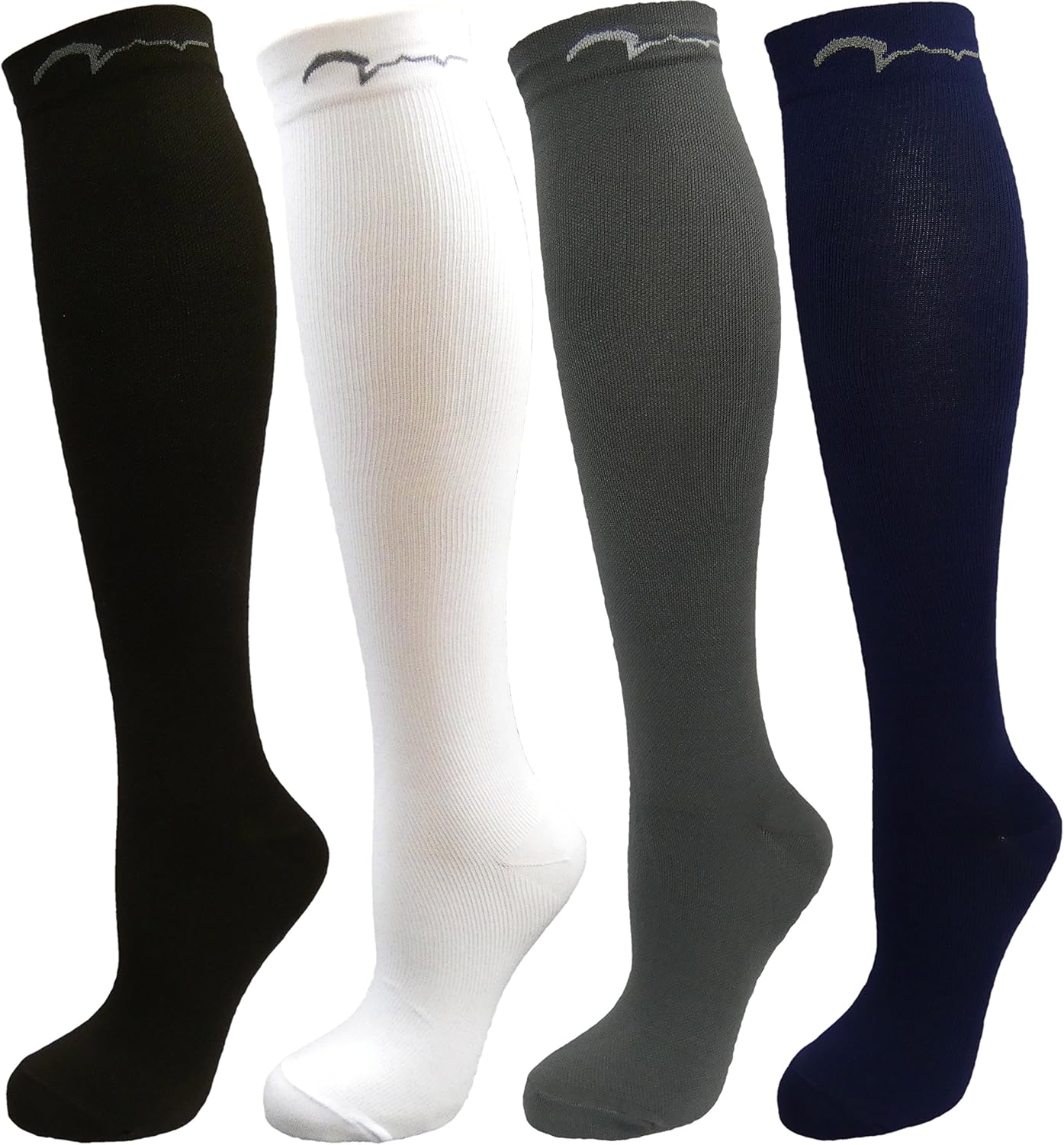 Swell Relief Compression Socks for Youth Basketball - 4 Pair